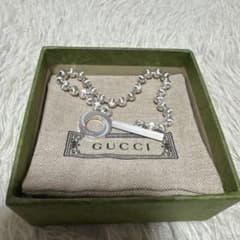 GUCCI 新品同様品】stripe☆ボールチェーンブレスレット☆燻 925 
