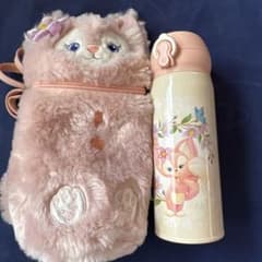 上海ディズニー リーナベル ステンレスふわふわ水筒カバーセット400ml