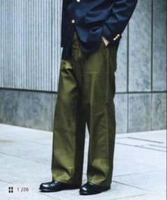 ciota edifice別注25aw スビンコットンモールスキンベイカーパンツ CIOTA for EDIFICE 別注 スビンコットン モールスキン ベイカーパンツ