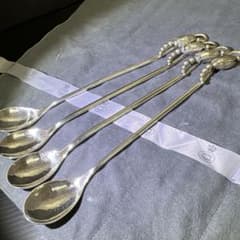 ジョージジェンセン 激レア ブロッサムアイスティスプーンsterling925