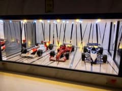 1/18展示2〜3台可・WHマーブル&ミラー・ディスプレーBOX /ネオジオラマ