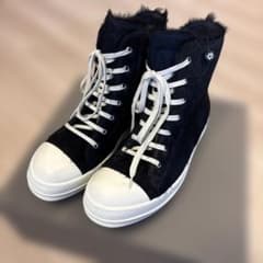 未使用 Rick Owens/RAMONES/黒 ハラコ レザー43 - メルカリ