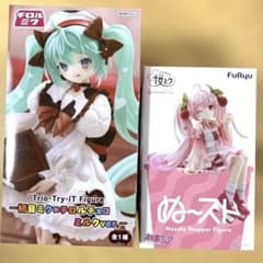 初音ミク チロルチョコフィギュア ぬーどるストッパーフィギュア 桜