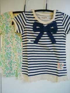 値下げ！新品☆２枚組☆ユッピーTシャツ☆90のサムネイル