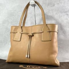 極美品 トッズ トートバッグ ハンドバッグ カーフレザー 肩掛け A4 
