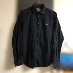 【美品】ヴィヴィアンウエストウッドマン ベロア 長袖 ブラック オーブ 美品】ヴィヴィアンウエストウッドマン ベロア 長袖 ブラック オーブ