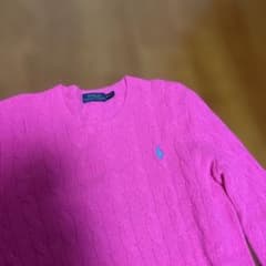 POLO RALPH LAUREN ケーブルニット ピンク Mのサムネイル