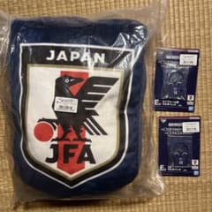 一番くじサッカー日本代表　A賞 inエンブレムクッションとE賞2点 セット未開封のサムネイル