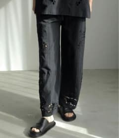 【美品】anuke アンヌーク Cutwork Lace Pants 36のサムネイル