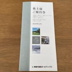 株主優待券 東急不動産ホールディングスのサムネイル