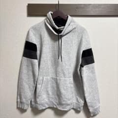 パーカー グレー、ブラック　フーディ Mのサムネイル