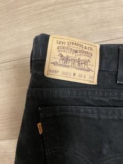 Levi's 505 ブラック W36 L30 USA ミントのサムネイル