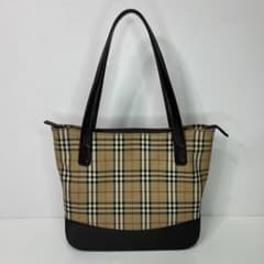 Burberry トートバッグ ノバチェック シャドーホース キャンバス