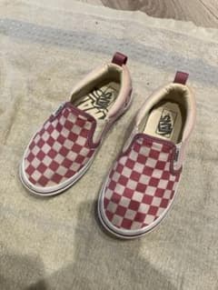 VANS キッズ スニーカー チェッカー ピンク 19cmのサムネイル