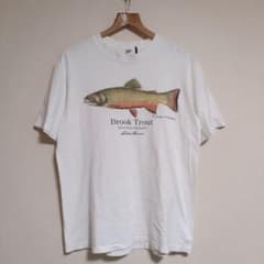 こ*ダ様 希少 90s エディーバウアー トラウト Tシャツ USA製 魚 - メルカリ