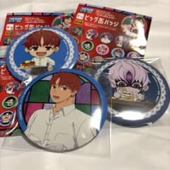 ダンダダン セガ ラッキーくじ E賞 円城寺仁 ジジ ビッグ缶バッジ 3個