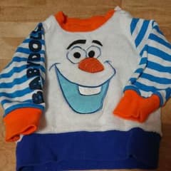 ひなたママ専用 トレーナー ディズニー オラフ 80㎝ BABYDOLLのサムネイル