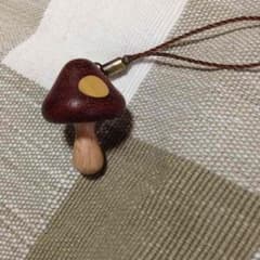 木製きのこストラップのサムネイル