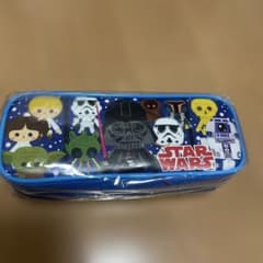 STAR WARS 스타 워즈 펜 케이스 파우치 블랙 블루 붓 상자 다스 베이더