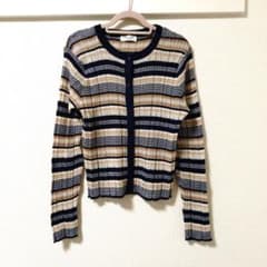 Té chichi TERRASSE ボーダー ラメ　カーディガン 長袖のサムネイル