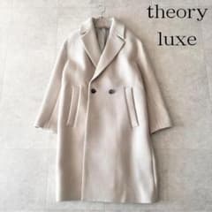 美品✨セオリーリュクス　ダブル　メリノウール　チェスターコート　ブラック　36 美品✨️24AW セオリーリュクス ピュアメリノ ダブルチェスターコート