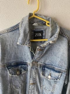 ZARA ライトブルーデニムジャケット EUR Sのサムネイル