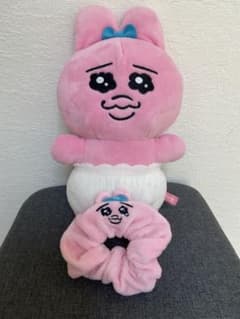 おぱんちゅうさぎ　ぬいぐるみとシュシュセットのサムネイル
