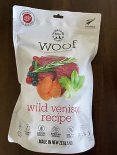 woof フリーズドライ　ドッグフード ベニソン 280gのサムネイル