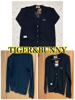 [송료 포함] TIGER & BUNNY 블랙 가디건 태그 첨부 M