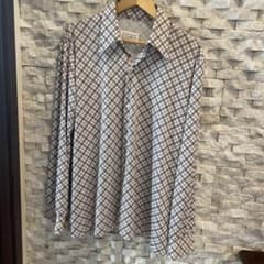 マルジェラ チェック柄 長袖シャツ 46 - メルカリ