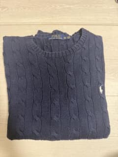 POLO RALPH LAUREN ケーブルニット ネイビー XXLのサムネイル