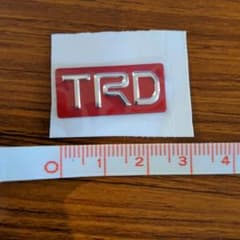 TRD　ステッカー　赤　レッドのサムネイル