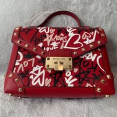 MICHAEL KORSハンドペイント風　ハンドバッグ　ショルダーバッグのサムネイル