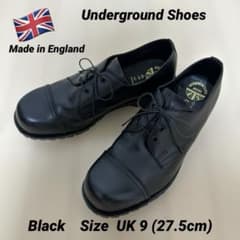 UNDERGROUND SHOES ★英国製★レザーシューズ★UK9★Black UNDERGROUND SHOES ☆英国製☆レザーシューズ☆UK9☆Black - メルカリ