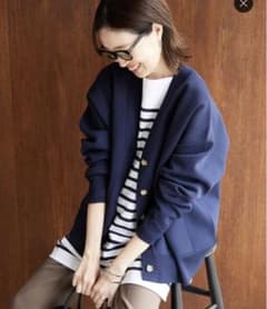 SLOBE IENA ワイドシルエット　Vネックカーディガンのサムネイル