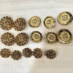ボタン　ゴールド　15個セットのサムネイル