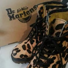 新品 Dr.Martens  8ホール ブーツ レオパード  レアのサムネイル