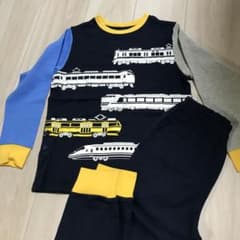 電車プリント長袖パジャマのサムネイル