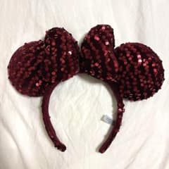 ディズニー ミニー カチューシャ スパンコール ベロアのサムネイル