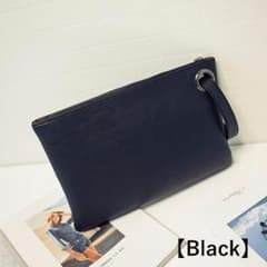 クラッチバック 【Black】 レディース  コーデュロイ調 セカンドバックのサムネイル