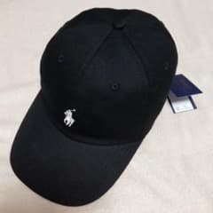 「新品」ポロラルフローレン  キャップ(黒&白)のサムネイル