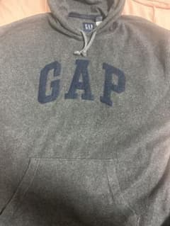 90's GAP ギャップ ビッグロゴ フード パーカー プルオーバーパーカーのサムネイル