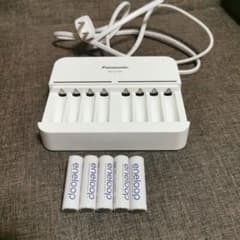 eneloop単３×5本・パナソニック充電器のサムネイル