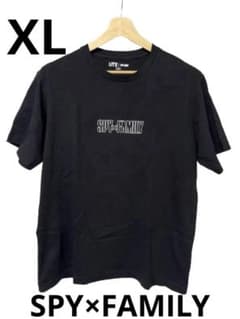 희소 XL 스파이 패밀리 UT T 셔츠 블랙 유니클로 SPY × FAMILY