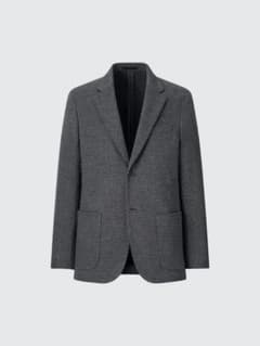 【男女兼用】ユニクロコンフォート2Bジャケット　 千鳥格子　UNIQLOのサムネイル