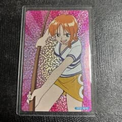 激レア　ONE PIECE 初期　レトロ ナミ　ホログラム　カード　ステッカー 激レア ONE PIECE 初期 レトロ ナミ キラ カード ステッカー - メルカリ