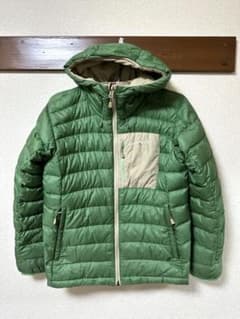 montbell/コロラドパーカ リバーシブルダウン ベージュ×グリーン S