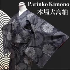✨ 【逸品】本場大島紬 7マルキ しつけ糸付き 丈160.5 裄66.5 528 