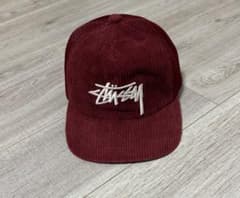 【希少】Stussy バーガンディ コーデュロイキャップのサムネイル