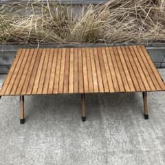 ハイランダー　ウッドロールトップテーブル　120のサムネイル